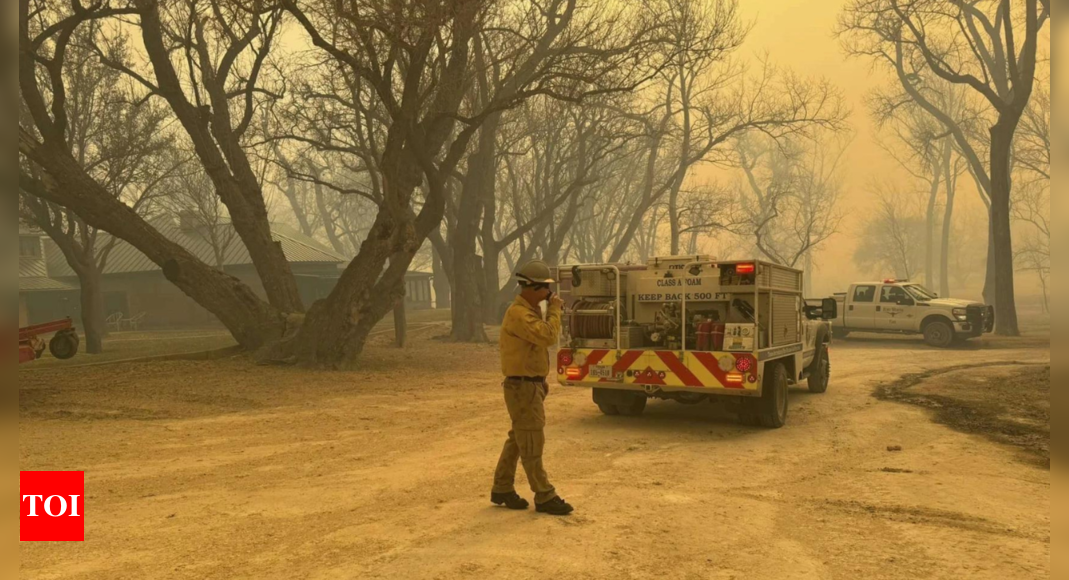 Texas battles historic wildfires as snow covers scorched land in the Panhandle | World News