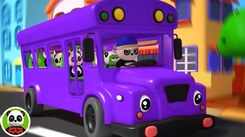 English Nursery Rhymes: Kids Video Song in English 'Fun Ride Adventure with Wheels on the Bus'