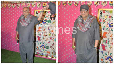 Boney Kapoor arrives at the Anant Ambani-Radhika Merchant pre-wedding bash; See pics