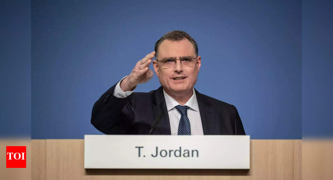Thomas Jordan, head of Switzerland’s central bank, to step down after 12 years – Times of India