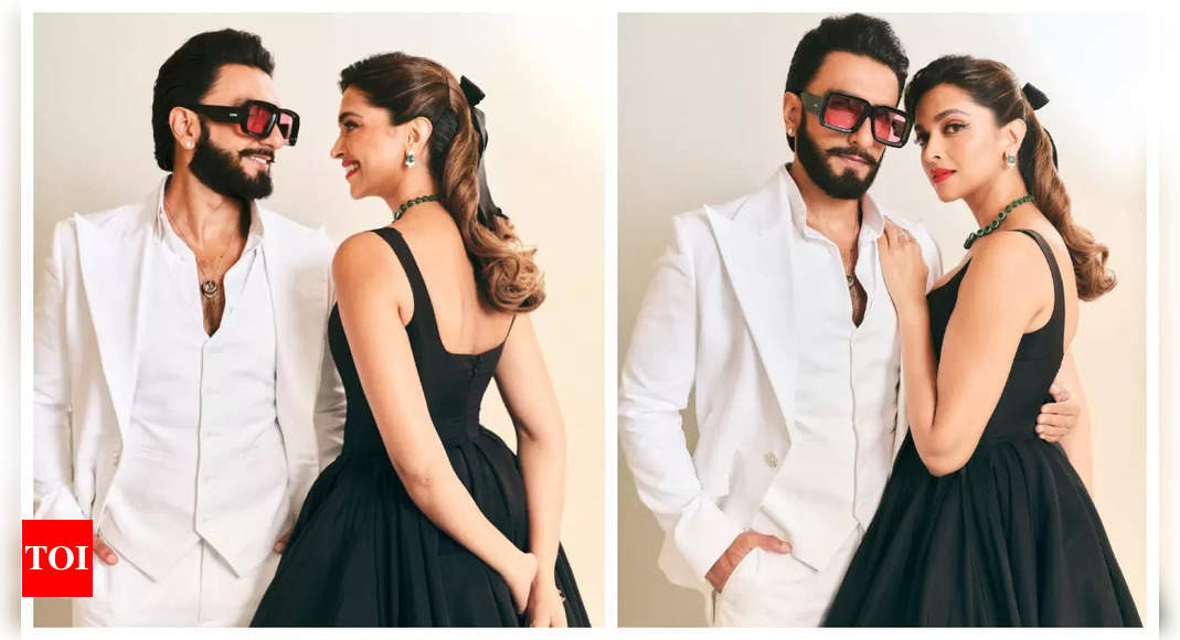 Ranveer Singh and Deepika Padukone can’t take their eyes off each other as they stun in black and white at Anant Ambani and Radhika Merchant’s pre-wedding celebrations – See photos |