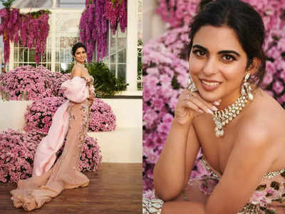 Isha Ambani stuns in a 3D gown at Anant Ambani-Radhika Merchant's pre-wedding ceremony