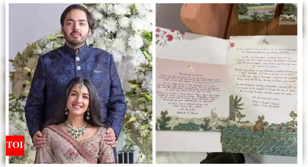 Guests receive handwritten letters from Ambanis and Merchants at Anant ...