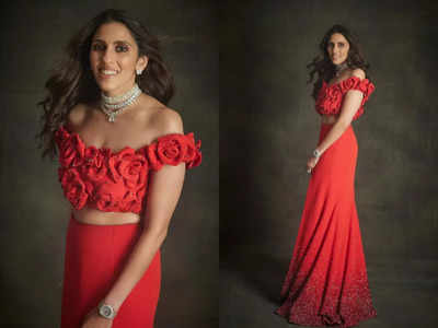 ​Shloka Ambani radiates elegance in romantic red ensemble at Anant Ambani and Radhika Merchant’s pre-wedding celebrations