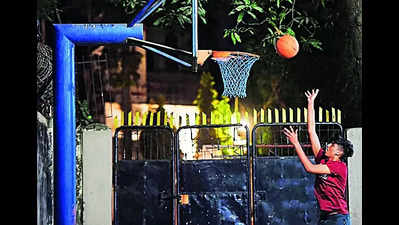 Recycled fishing nets raise the bar at basketball courts