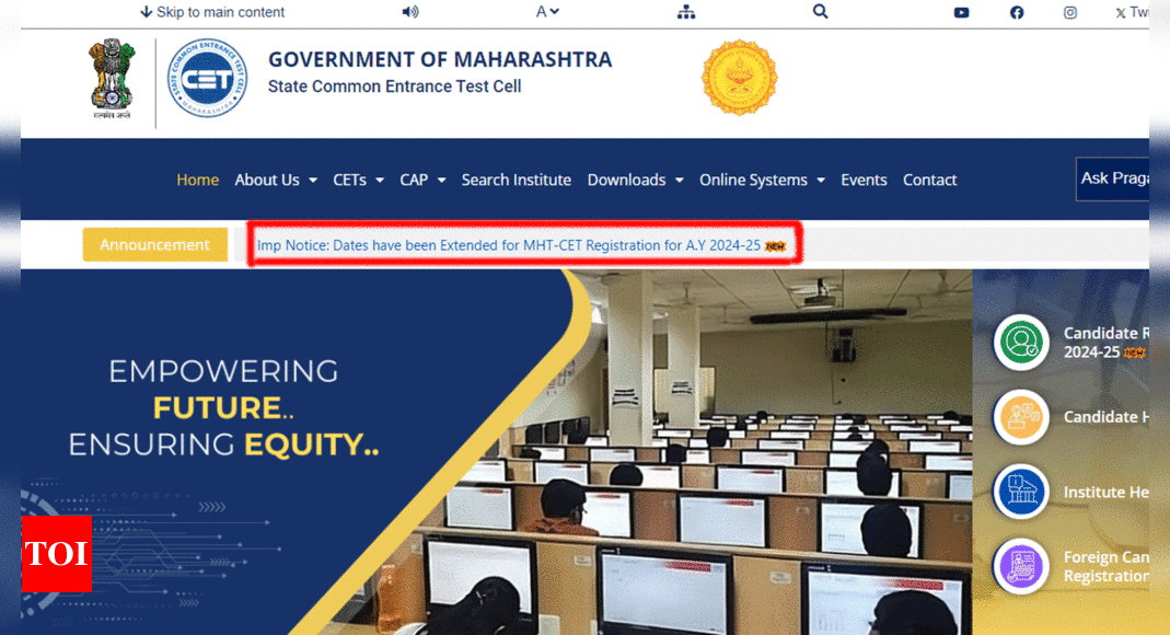 MHT CET Registration Date Extended: Direct Link to Check Official Notice |