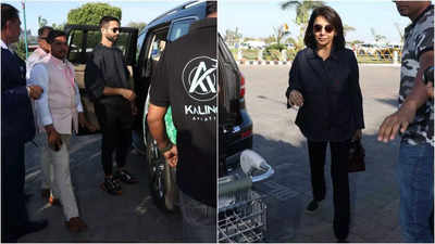Shahid Kapoor, Neetu Kapoor leave after attending Anant Ambani-Radhika Merchant's pre-wedding bash