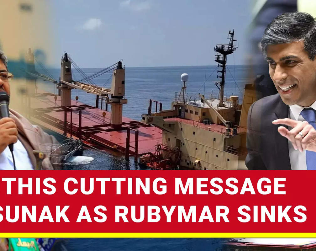 
British PM Rishi Sunak held 'responsible' for the sinking of Rubymar ship in the Red Sea, slammed for environmental hazard
