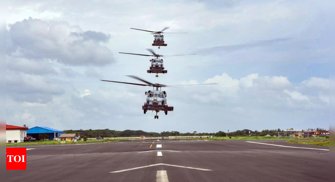 On Wednesday Navy To Commission First Squadron Of Seahawk Copters India News Times Of India 