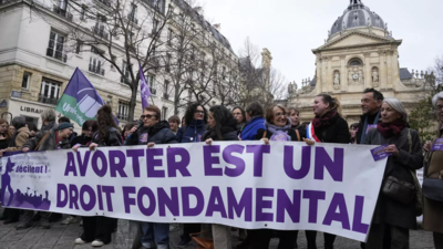 France set to make abortion constitutional right - Times of India