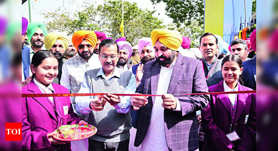 Mann: Mann And Kejriwal Inaugurate School Of Eminence In Ludhiana Amid ...