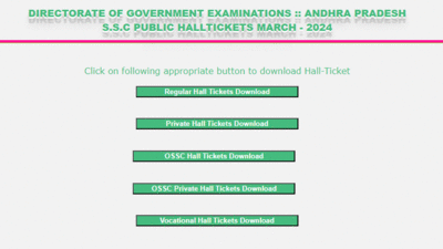 AP SSC 2024 hall tickets released at bse.ap.gov.in; check direct link to download admit card here