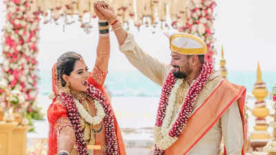 Actress Deepika Das finds 'Pakka Desi' soulmate in businessman Deepak; Ties the knot in dreamy Goa beach wedding