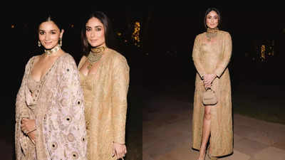 Kareena Kapoor Khan drops inside photos, poses with Alia Bhatt at Anant Ambani-Radhika Merchant’s ‘hastakshar’ function: ‘Golden girls’