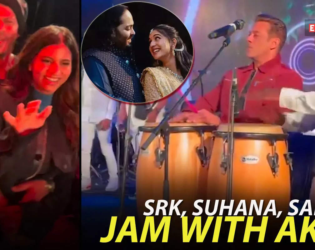 
Viral Video! Shah Rukh Khan, Salman Khan, and Suhana Khan dance to 'Chammak Challo' with Akon at Anant-Radhika's after-party
