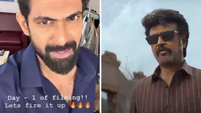 Rana Daggubati joins the sets of 'Vettaiyan' and shares a photo from his day 1 shooting