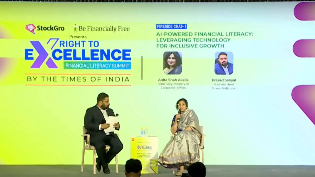 How Artificial Intelligence Can Help Improve Financial Literacy: IEPFA CEO Anita Shah Akella explains at TOI's Right To Excellence Financial Literacy Summit