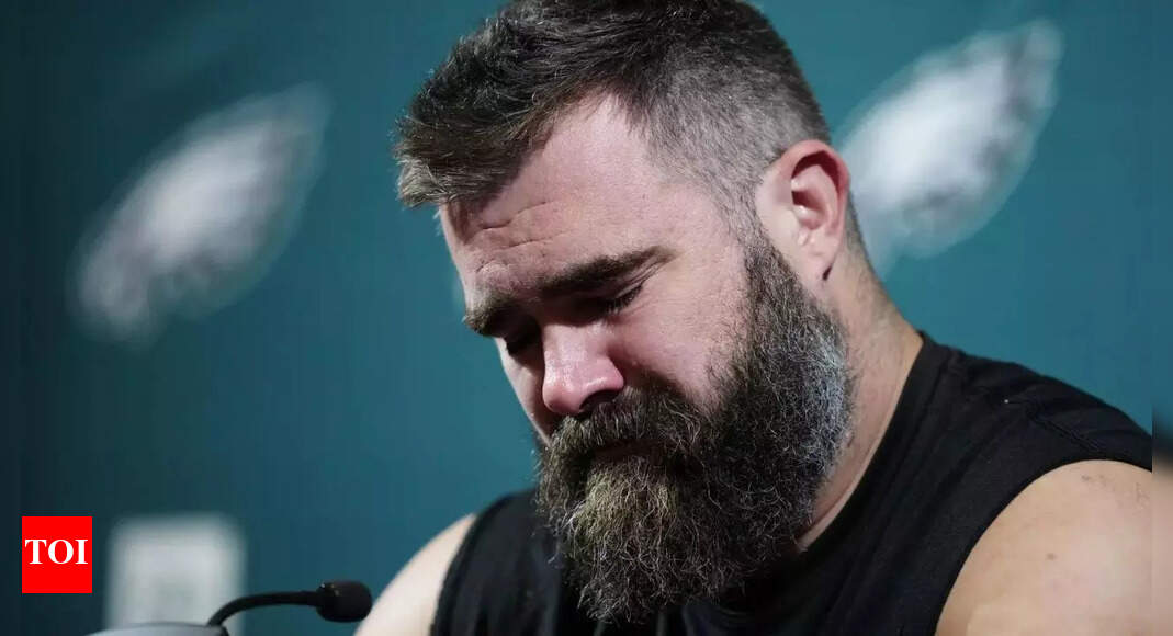 Jason Kelce: Philadelphia Eagles icon tearfully announces retirement after  13 seasons | NFL News - Times of India