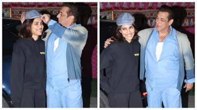 Salman Khan gets goofy with Alizeh Agnihotri on return from Jamnagar after attending Anant Ambani and Radhika Merchant's pre-wedding bash: Pics