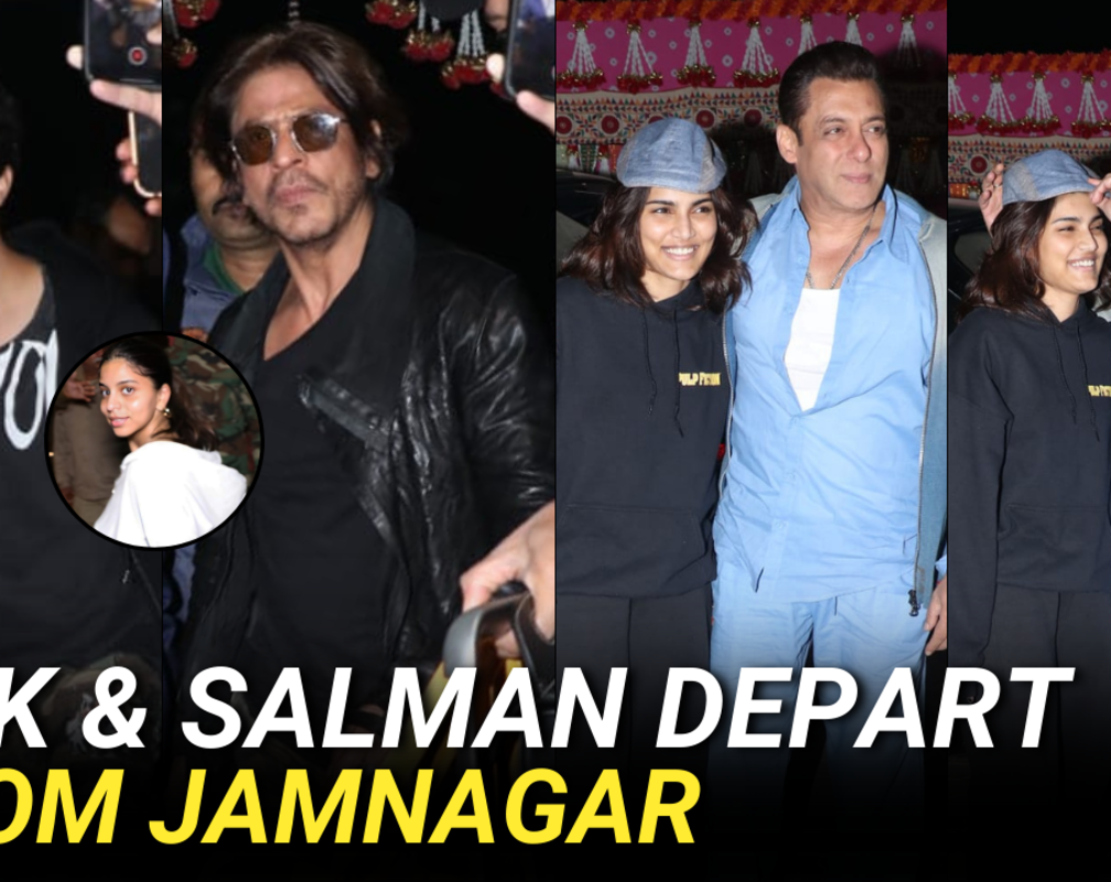 
Shah Rukh Khan rushes away, Salman Khan poses for cameras at Jamnagar airport | Ambani bash
