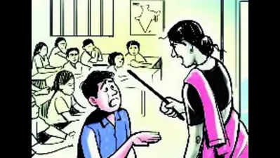 Teacher hits boy with mop, injures his eye