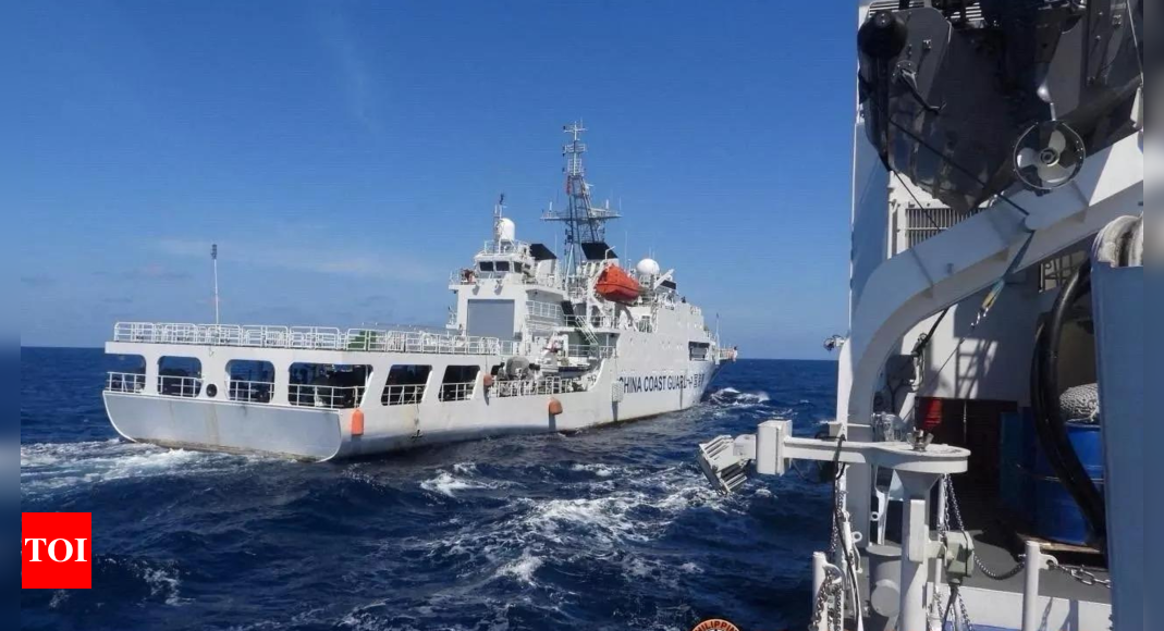 Philippine Coast Guard says ship damaged in collision with Chinese vessel – Times of India