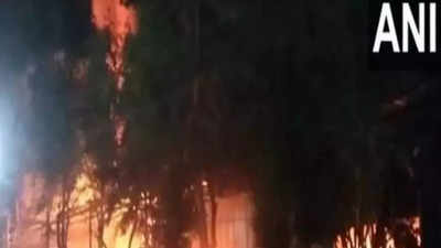 Fire breaks out at pesticide godown in Telangana's Medchal Malkajgiri