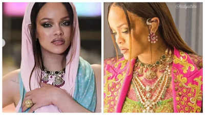 Swarovski embellished dress to $10,000 ring: Rihanna's look from Anant Ambani and Radhika Merchant's pre-wedding performance DECODED