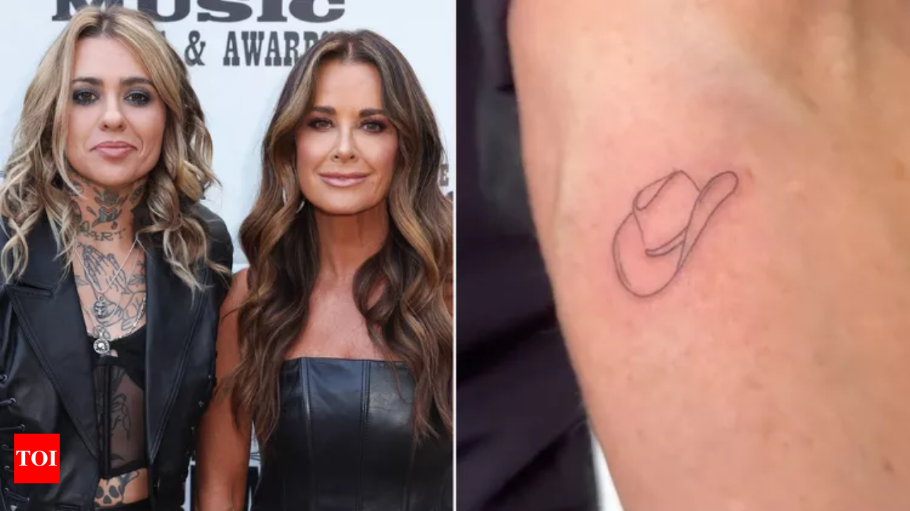 Kyle Richards gets a little cowboy hat tattoo amid relationship rumours  with country star Morgan Wade | - Times of India