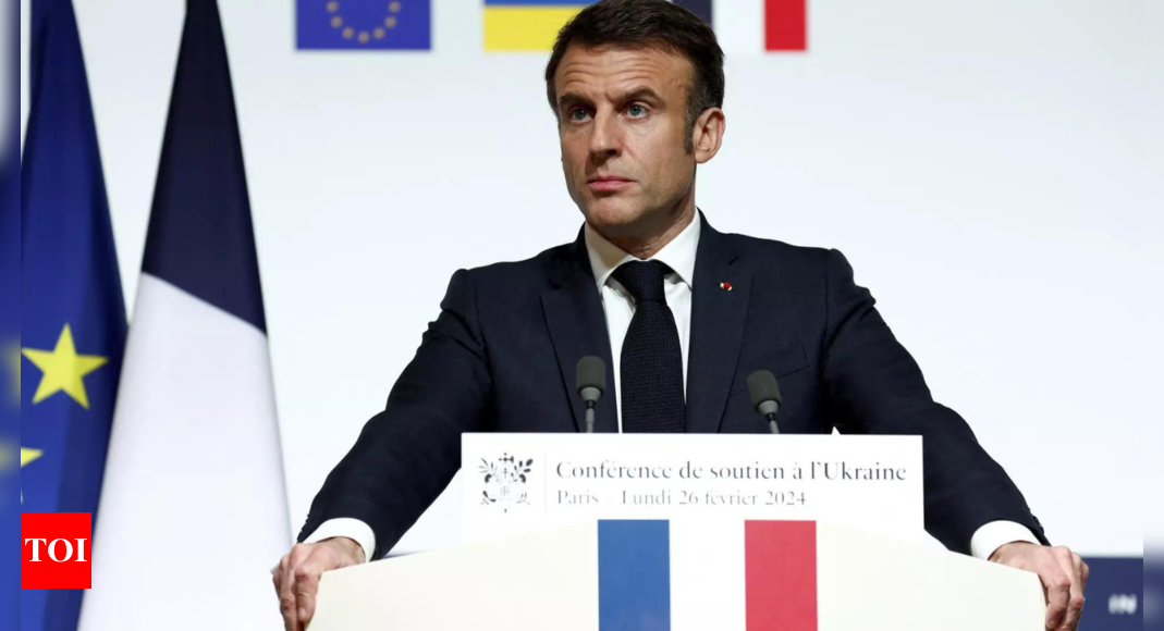 France President Macron urges Ukraine’s allies not to be ‘cowards’ – Times of India