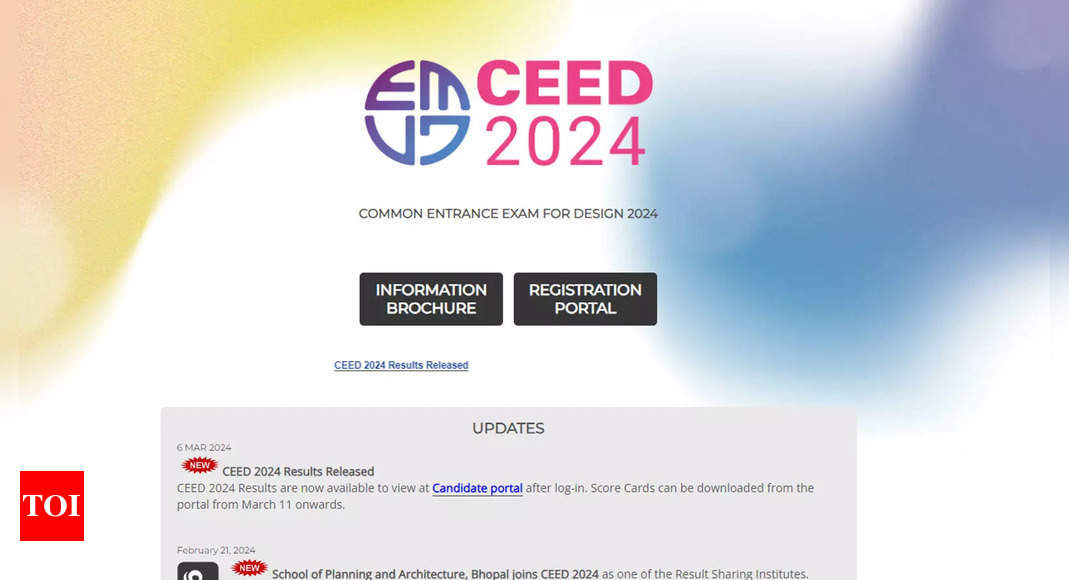 CEED 2024 result announced at ceed.iitb.ac.in; Check direct link here
