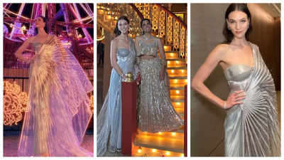 Supermodel Karlie Kloss STUNS in a saree at Anant Ambani and Radhika Merchant's pre-wedding celebrations