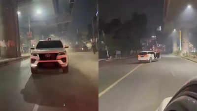 Toyota Fortuner driven recklessly in front of Delhi Police seized later despite hiding number plate