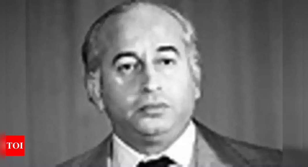 Pakistan’s Bhutto, hanged 44 years ago, didn’t get a fair trial, top court rules – Times of India