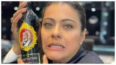 Kajol drops pic with wine bottle, says 'I may not drink but can get a good laugh'