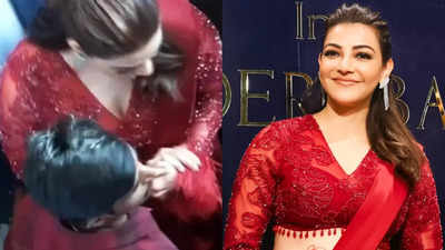 Kajal Aggarwal gets visibly upset after a fan tries to touch her inappropriately while taking a selfie at an event