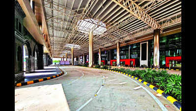 Flights from airport’s new terminal only after a month