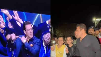 Salman Khan poses with fans at Jamnagar, dances to his popular songs from 'Dabangg' to 'Chaand Chupa' at Ambanis' pre-wedding event celebrations part 2 - WATCH videos