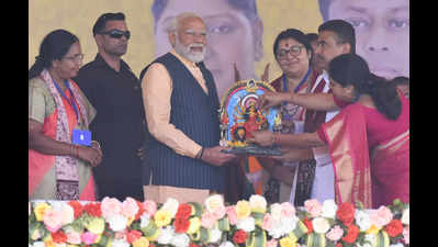 Sandeshkhali women apprise PM Modi of sexual ordeal, some burst into tears