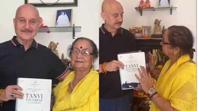 Anupam Kher announces comeback to direction on his birthday with a film titled 'Tanvi The Great', seeks blessings from his mother - WATCH video