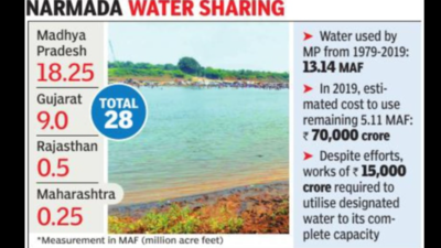 Irrigation projects worth Rs 15k can save MP’s Narmada share