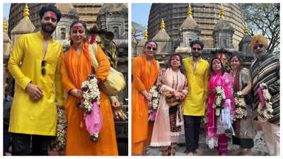 See pics! Newly wed Rakul Preet Singh, Jackky Bhagnani visit ...