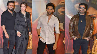 Suriya, Kartik Aaryan, Vikas Bahl: Celebs attend screening of Shaitaan starring Ajay Devgn, Jyotika and R Madhavan