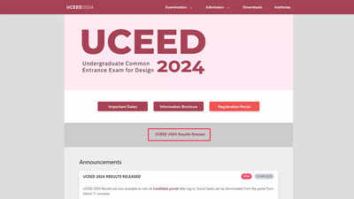 UCEED 2024 results out at uceed.iitb.ac.in: Check direct link here