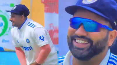 Watch: Rohit Sharma acknowledges DRS call error with a smile after Sarfaraz Khan failed to convince him in Dharamsala Test