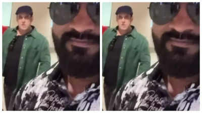 Salman Khan discourages a fan's attempt to take a selfie video