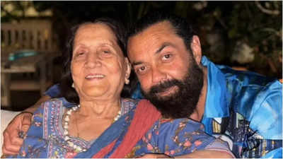 Bobby Deol shares a photo with mother Prakash Kaur as the 'Animal' actor celebrates Women's Day