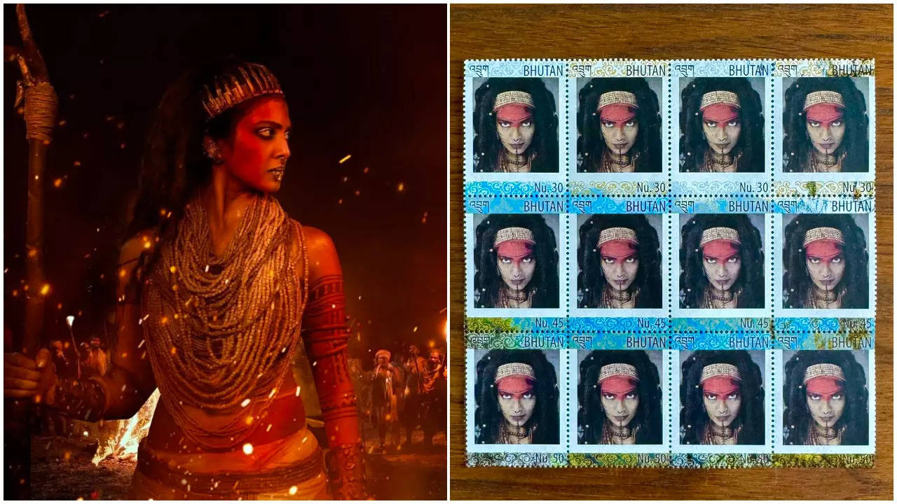 Malavika Mohanan immortalises her Thangalaan look on a Bhutanese stamp |  Tamil Movie News - Times of India