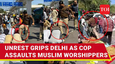 Video of Delhi cop kicking Muslim men offering namaz goes viral