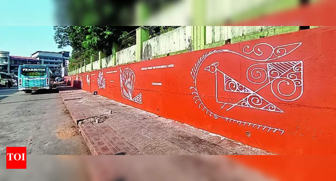 Warli Art: Once public urinal in Mangaluru transformed into an open gallery for Warli art | Mangaluru News - Vimarsana News